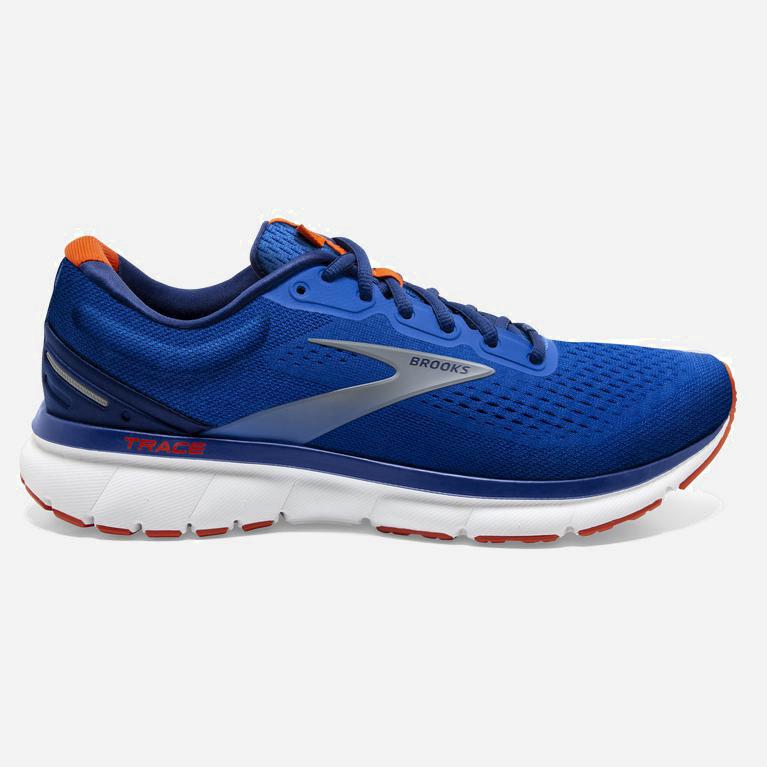 Brooks Trace Adaptive - Zapatillas Running Asfalto Hombre - Azules / Azul Marino / Naranjas (RZ94527